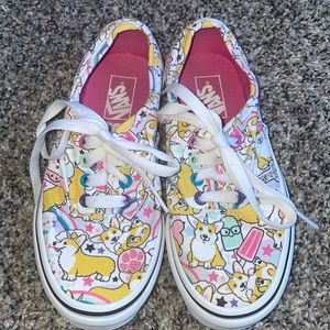 Limited Edition Puppies and Popsicles Girls Vans Size 1